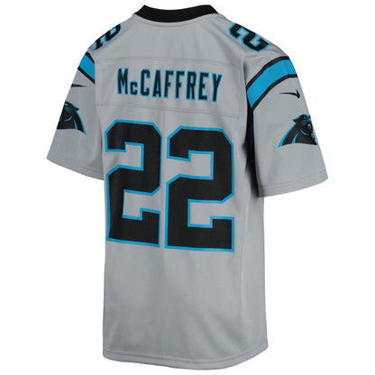 Christian McCaffrey Carolina Panthers Youth Inverted Team Game Jersey - Silver