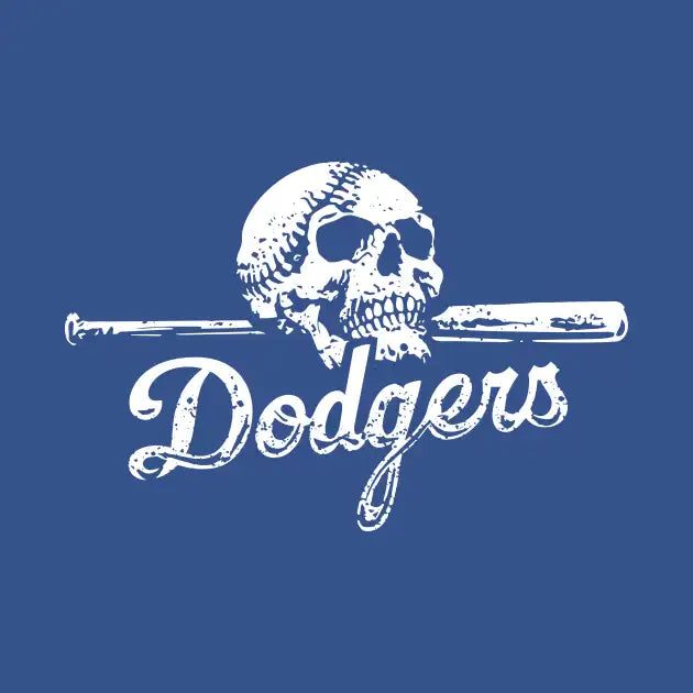 Dodgers Skull On Bat T-Shirt