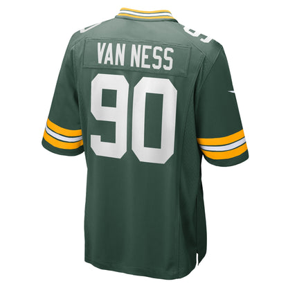 Lukas Van Ness Green Bay Packers 2023 NFL Draft First Round Pick Game Jersey - Green