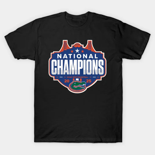 Florida Gators 2025 Ncaa Men?¡®S Basketball National Champions Shot Clock T-Shirt