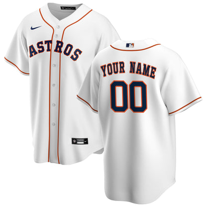 Houston Astros Youth Home Replica Custom Jersey - White