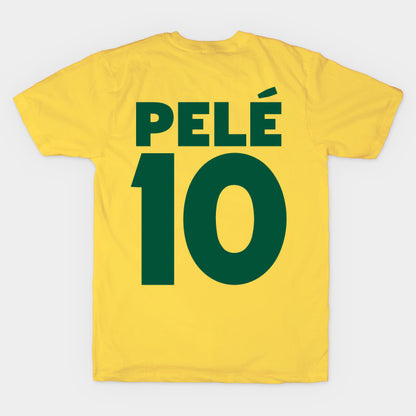 Pele Brasil 1970 Cbd Soccer/Football Jersey (Front/Back Print) T-Shirt