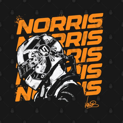 Lando Norris Name Reapeat T-Shirt