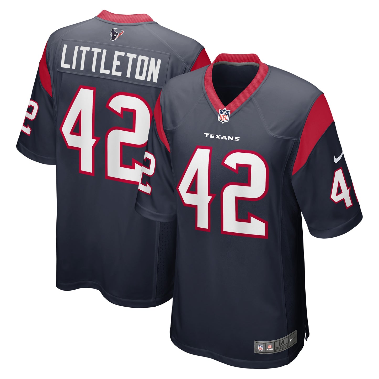 Cory Littleton Houston Texans Game Player Jersey - Navy