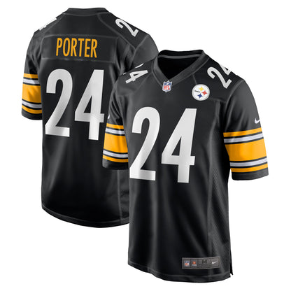 Joey Porter Jr. Pittsburgh Steelers 2023 NFL Draft Pick Game Jersey - Black