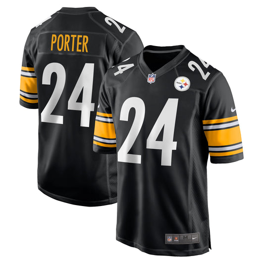 Joey Porter Jr. Pittsburgh Steelers 2023 NFL Draft Pick Game Jersey - Black