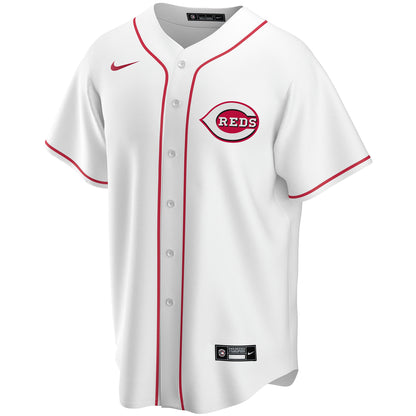Cincinnati Reds Home Replica Custom Jersey - White