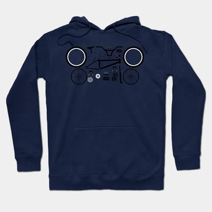 Bmx Bike Parts Hoodie