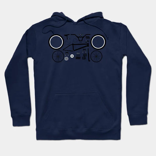 Bmx Bike Parts Hoodie