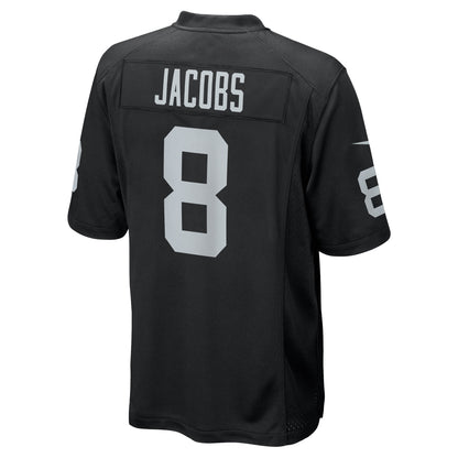 Josh Jacobs Las Vegas Raiders Game Player Jersey - Black