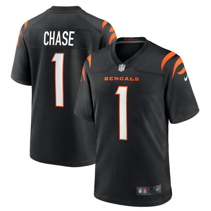 Ja'Marr Chase Cincinnati Bengals Game Jersey - Black
