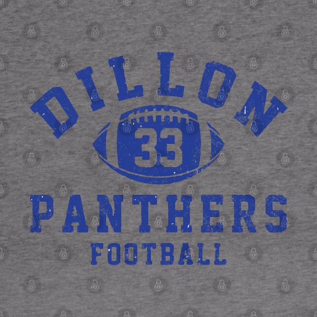 Dillon Panthers Football - #33 Tim Riggins - Vintage Logo Hoodie
