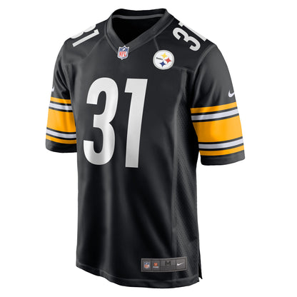 Mark Gilbert Pittsburgh Steelers Game Player Jersey - Black