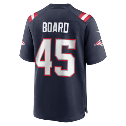 Chris Board New England Patriots Game Player Jersey - Navy