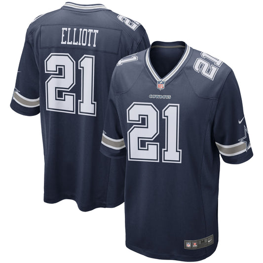 Ezekiel Elliott Dallas Cowboys Game Team Jersey - Navy