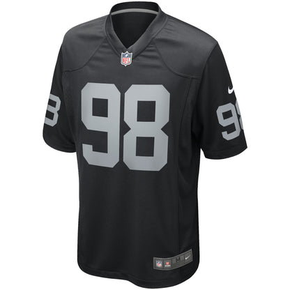Maxx Crosby Las Vegas Raiders Game Jersey - Black