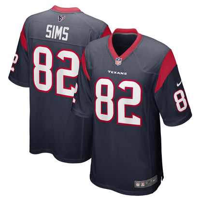 Steven Sims Houston Texans Game Jersey - Navy