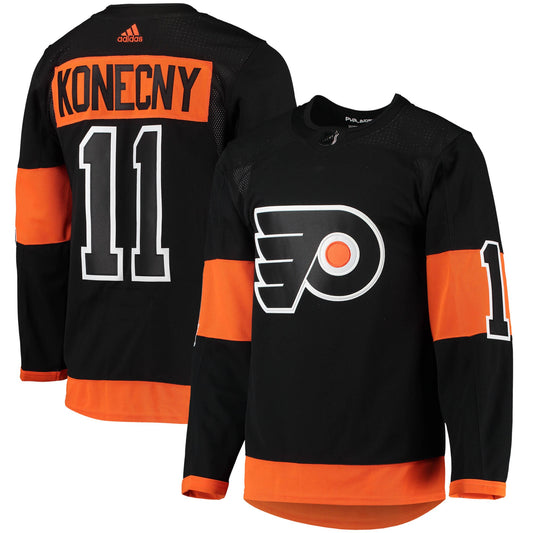 Travis Konecny Philadelphia Flyers Alternate Primegreen Authentic Pro Player Jersey - Black
