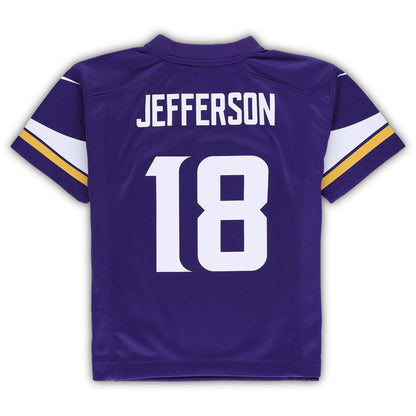 Preschool Justin Jefferson Purple Minnesota Vikings Game Jersey