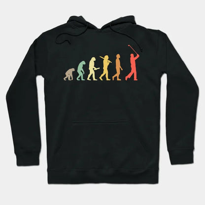 Retro Golf Evolution Gift For Golfers & Golf Players Hoodie