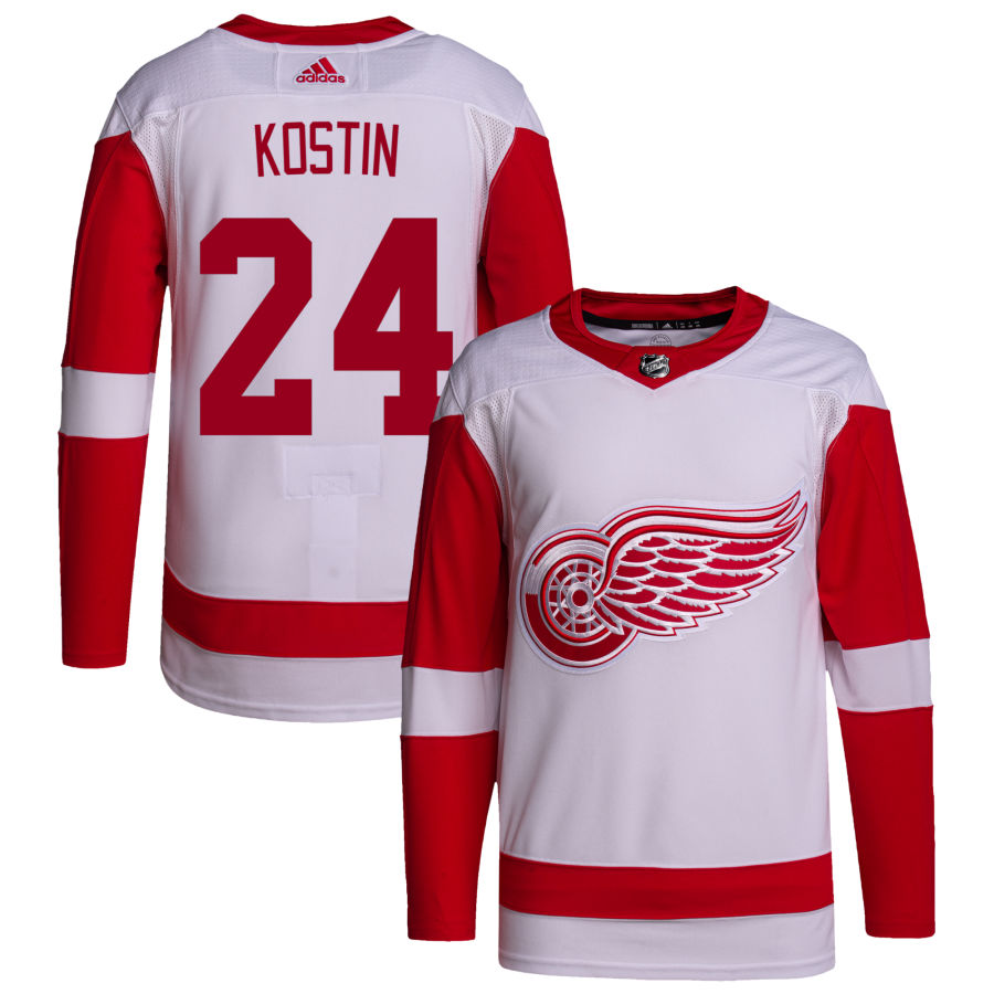 Klim Kostin Detroit Red Wings Away Primegreen Authentic Pro Jersey - White