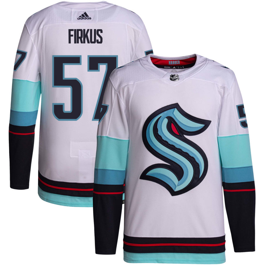 Jagger Firkus Seattle Kraken Away Primegreen Authentic Jersey - White