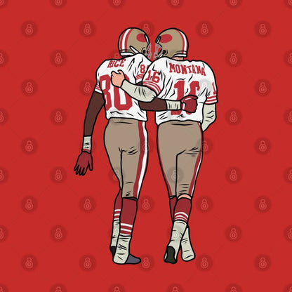 Jerry Rice And Joe Montana T-Shirt