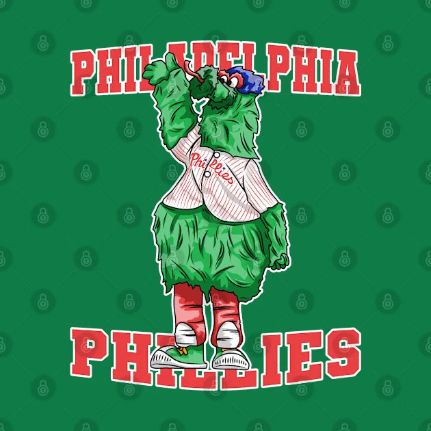 The Green Philiies Cartoon T-Shirt
