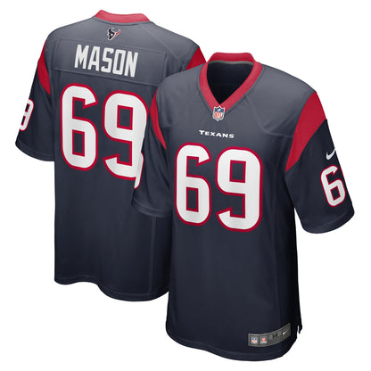Shaq Mason Houston Texans Game Player Jersey - Navy