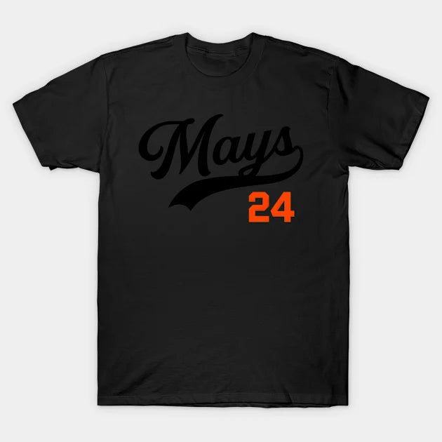 Willie Mays 24 Giants Baseball T-Shirt