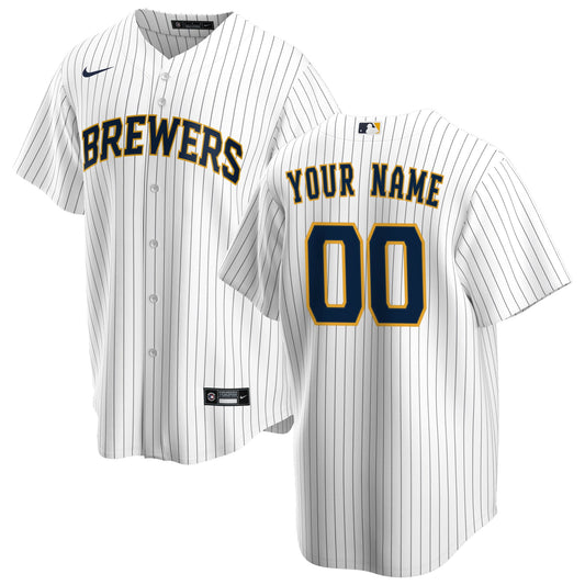 Milwaukee Brewers Alternate Replica Custom Jersey - White