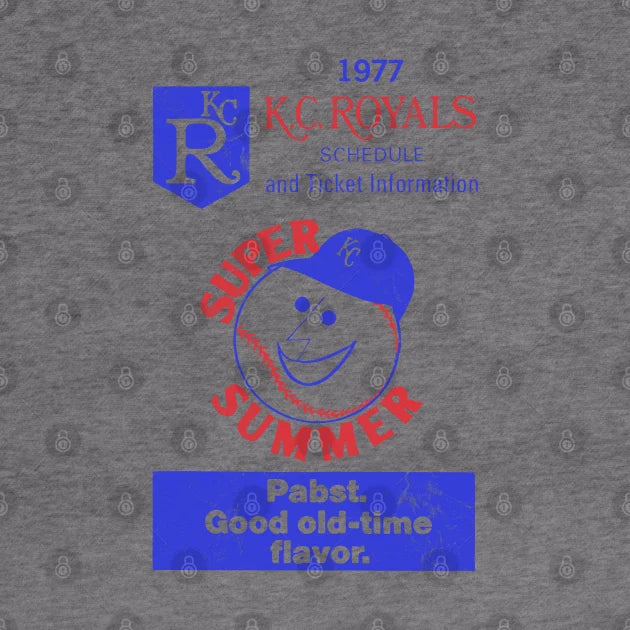 Kansas City Royals - Vintage 50S Design Hoodie