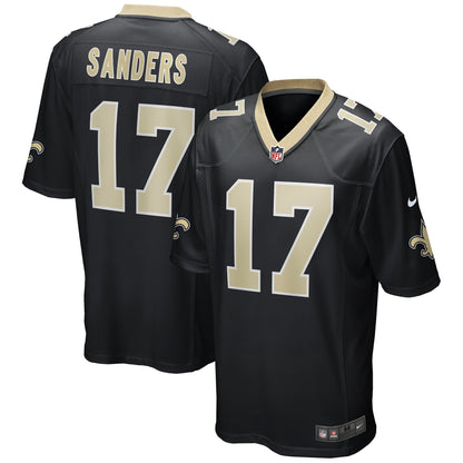 Emmanuel Sanders New Orleans Saints Game Player Jersey - Black