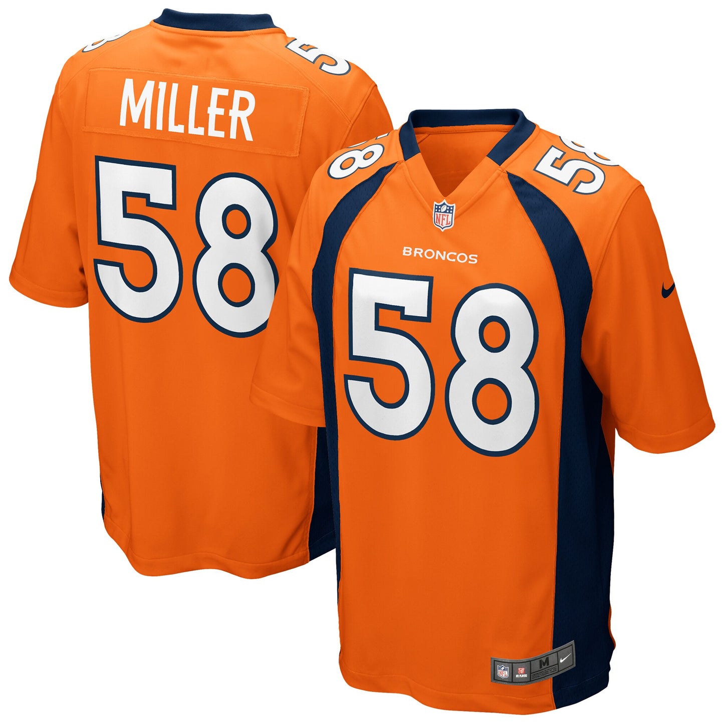 Von Miller Denver Broncos Game Jersey - Orange