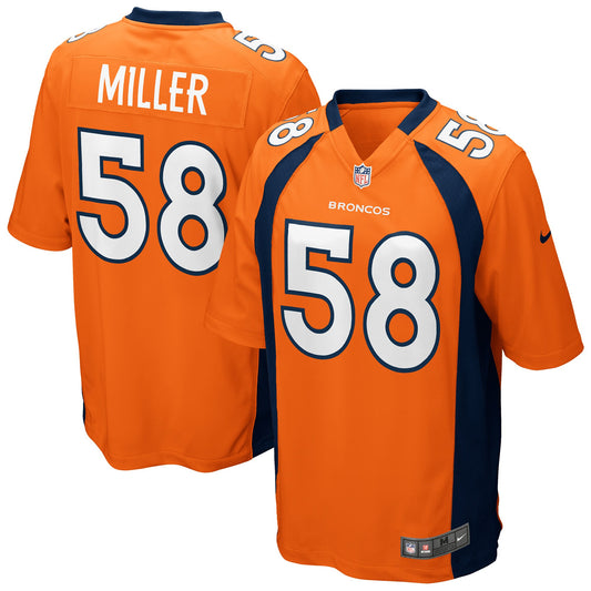 Von Miller Denver Broncos Game Jersey - Orange