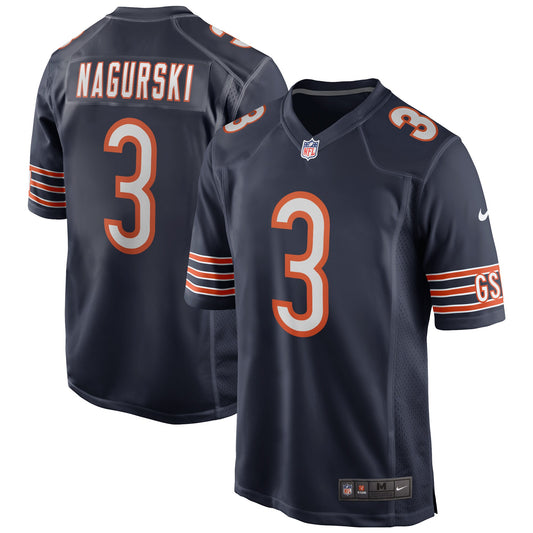Bronko Nagurski Chicago Bears Game Retired Player Jersey - Navy