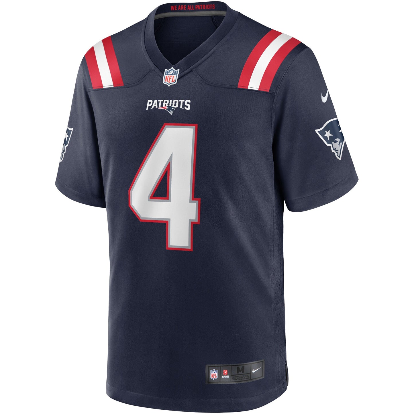 Jarrett Stidham New England Patriots Game Jersey - Navy