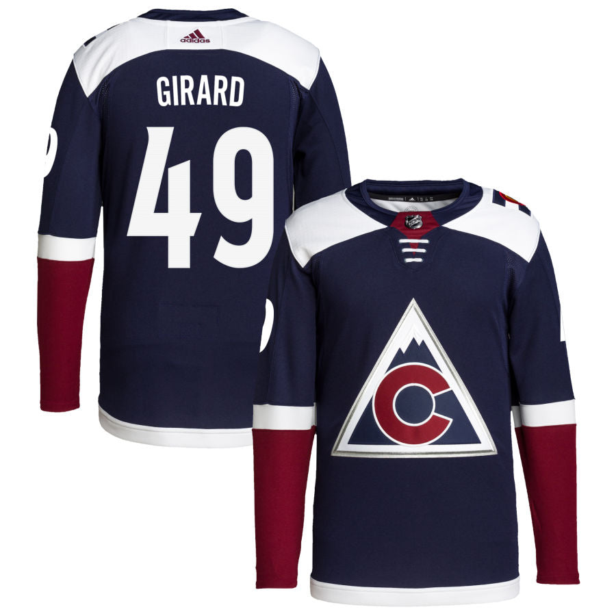 Samuel Girard Colorado Avalanche 2018/19 Alternate Primegreen Authentic Pro Jersey - Navy