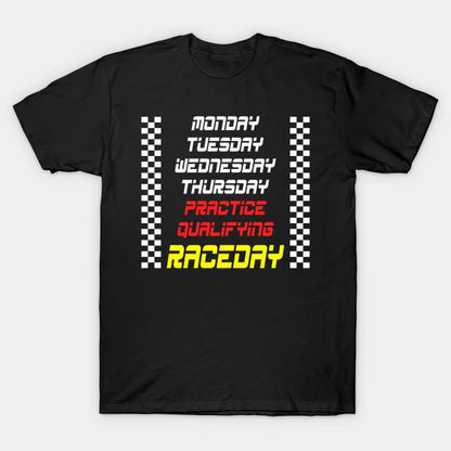 Week Schedule_F1 Fan Race T-Shirt