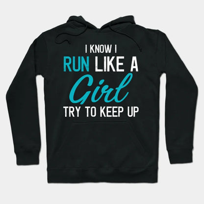 Funny Running Runner Marathon Running Mom Girl Hoodie