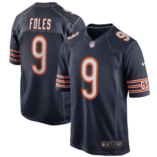 Nick Foles Chicago Bears Game Player Jersey - Navy