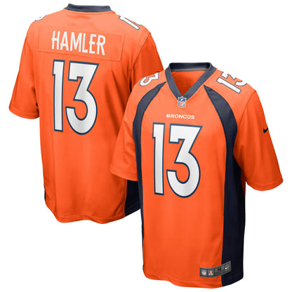 K.J. Hamler Denver Broncos Game Jersey - Orange