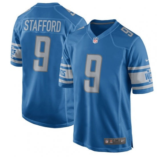 Men's Detroit Lions Matthew Stafford Game Jersey Blue
