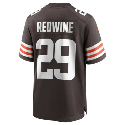 Sheldrick Redwine Cleveland Browns Game Jersey - Brown