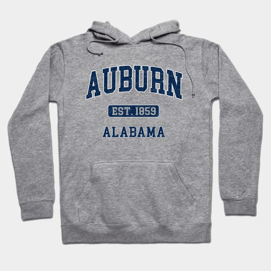 Auburn Alabama Al Vintage Sports Athletic Design Hoodie