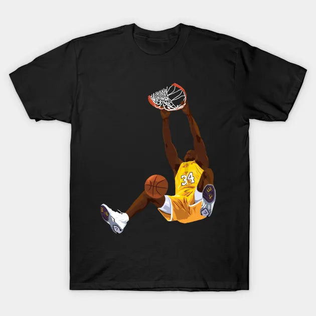 Shaquille O'Neal Dunk Cartoon T-Shirt
