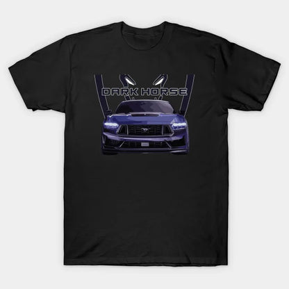 Blue Ember Dark Horse Mustang Gt 5.0L V8 Coyote Engine Performance Car S650 T-Shirt