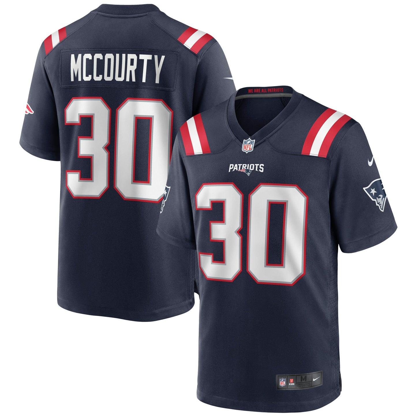 Jason McCourty New England Patriots Game Jersey - Navy