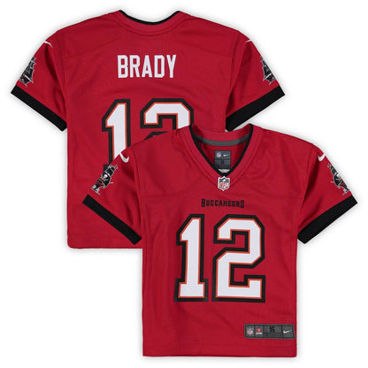 Preschool Tom Brady Red Tampa Bay Buccaneers Game Jersey