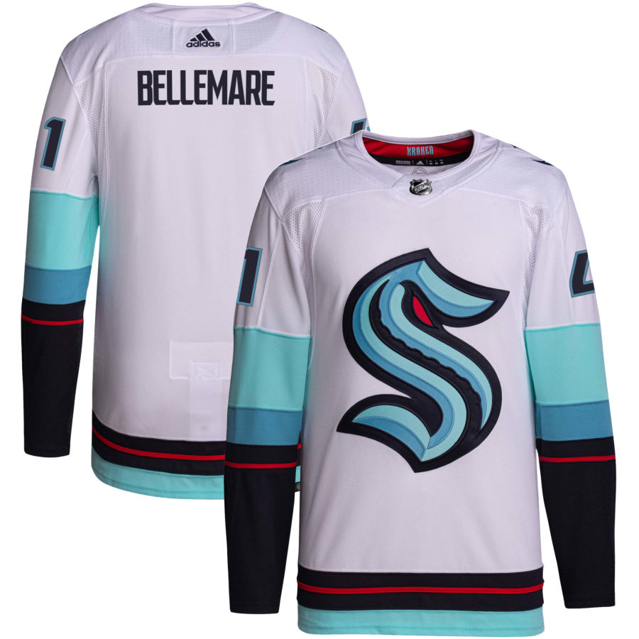 Pierre-Edouard Bellemare Seattle Kraken Away Primegreen Authentic Jersey - White